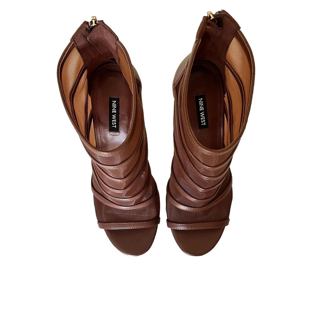 NINE WEST Women's Larang Ankle Boot  Brown Size US 9